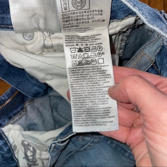 Levi’s 514 Men’s Faded Blue Jeans 29x30 - Picture 4 of 9